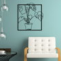 Wallity Store Escultura de Pared de Metal Negra